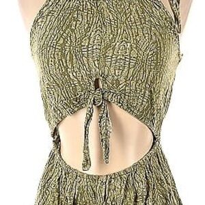 Roxy Green Maxi Dress with Cutout Detail - Size Small (Never Worn)